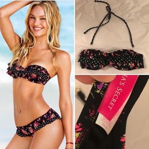 Victoria’s Secret Ruffle Pattern Bikini top 34A